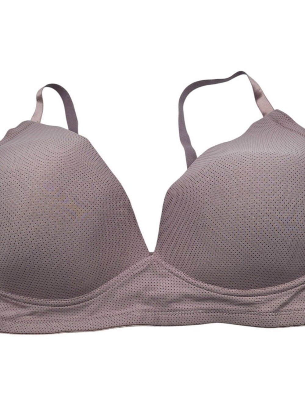 Laura Ashley Womens Sz 38DD T Shirt Bra Light Mauve Purple Mesh